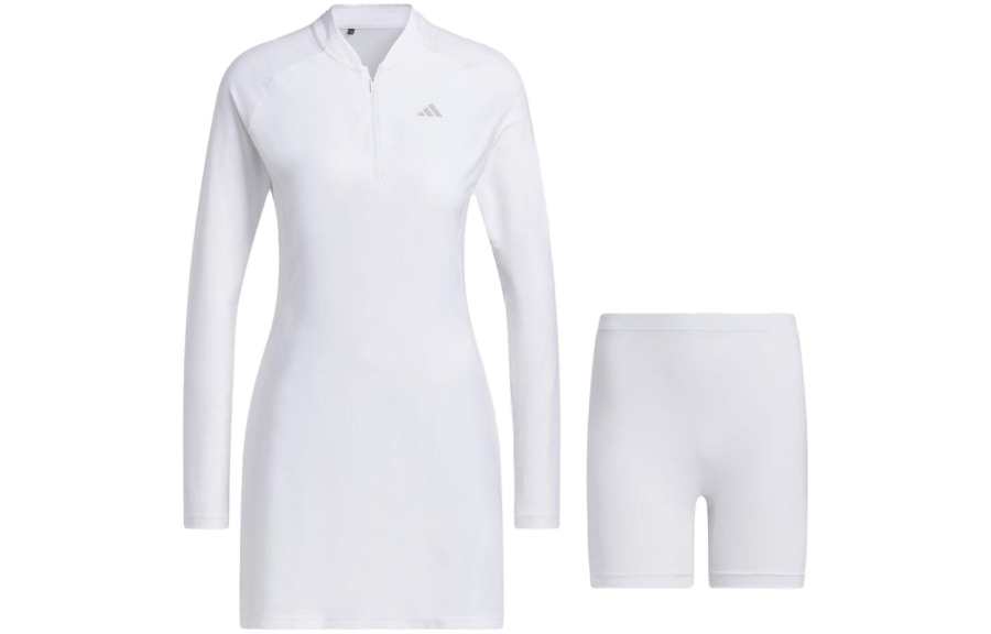 Adidas Adidas Long Sleeved Dress Japan Version Women's White