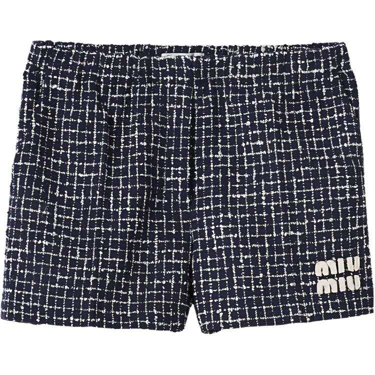 MIU MIU SS24 Casual Shorts Women's Blue