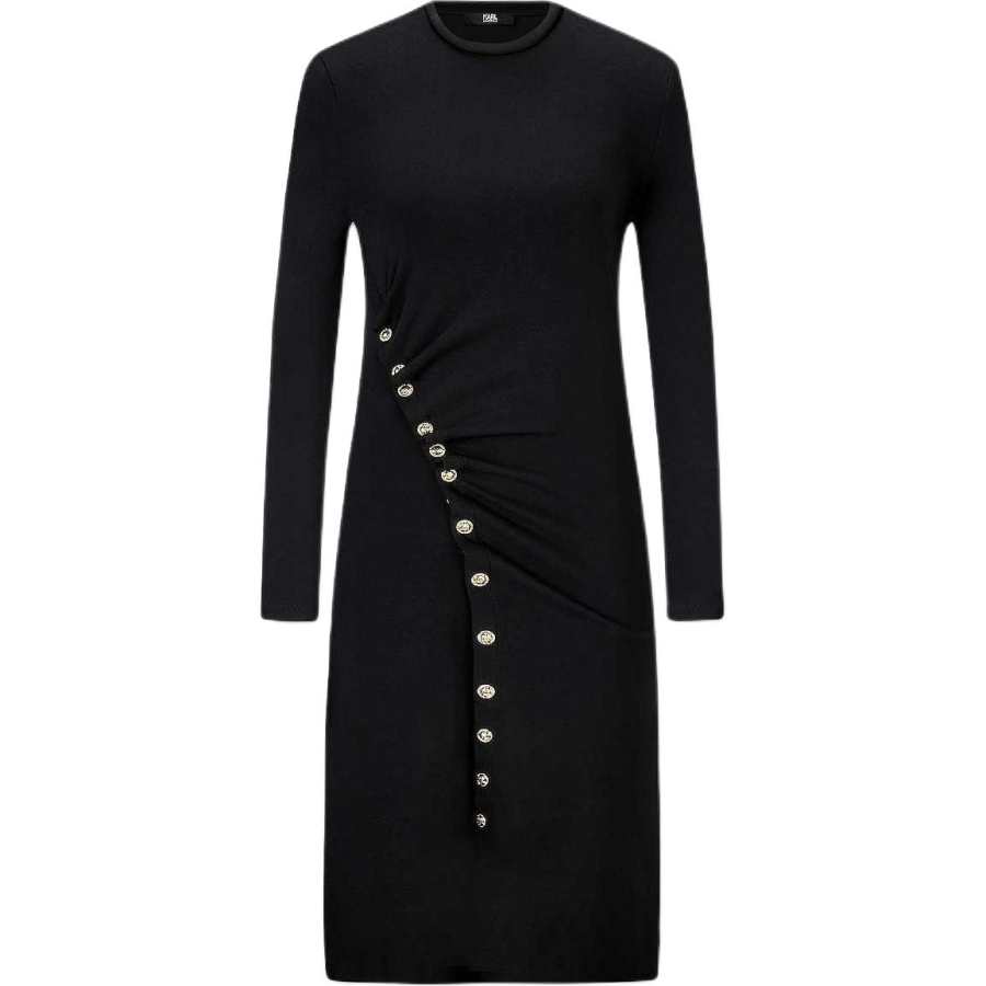 KARL LAGERFELD / Karl Lagerfeld Jeans Long Sleeved Dress Women's Black