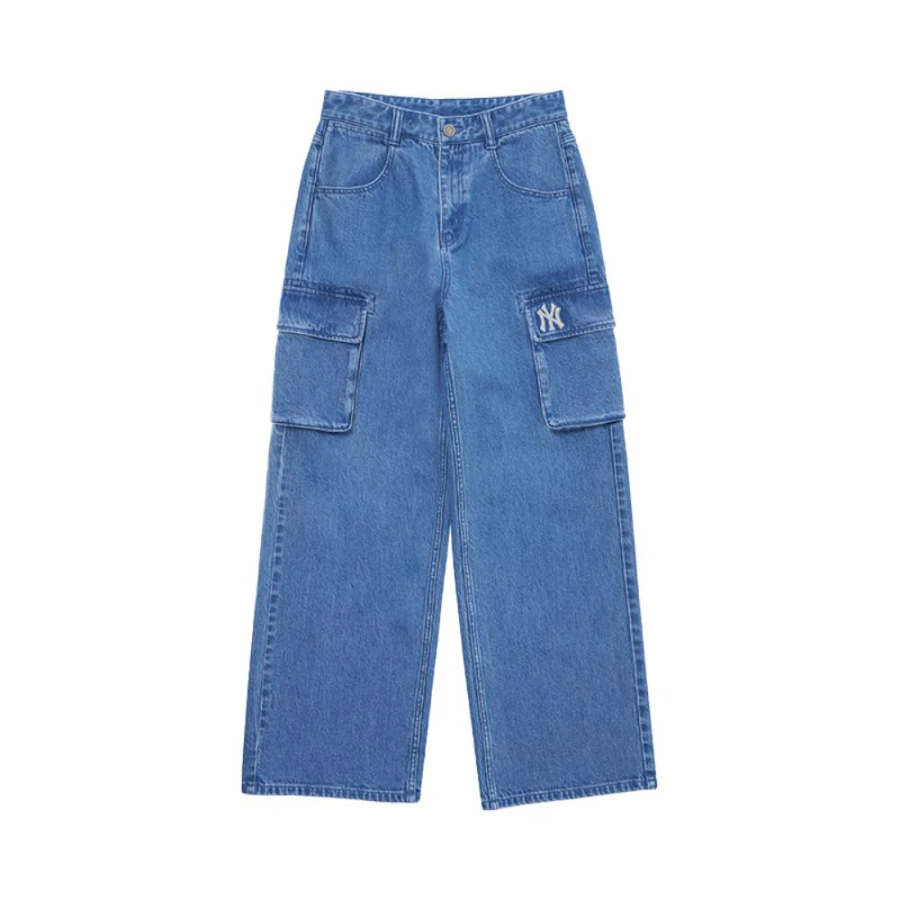 MLB New York Yankees Denim Basic Small Logo New York Yankees Denim Pants Jeans Women's Indigo