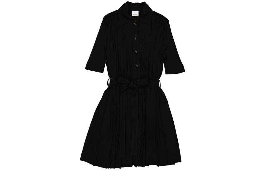 Burberry Short Sleeved Dress Women's Black