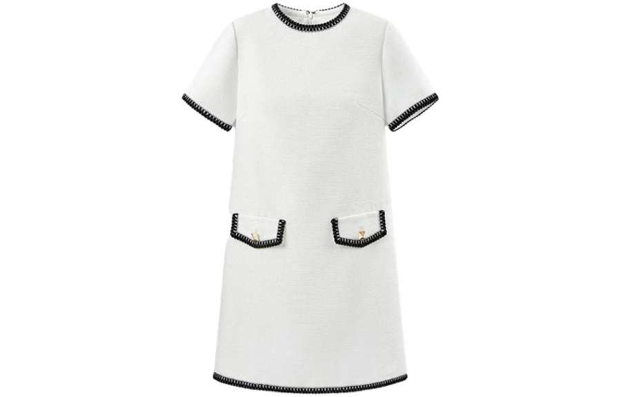 KARL LAGERFELD / Karl Lagerfeld Jeans Short Sleeved Dress Women's White
