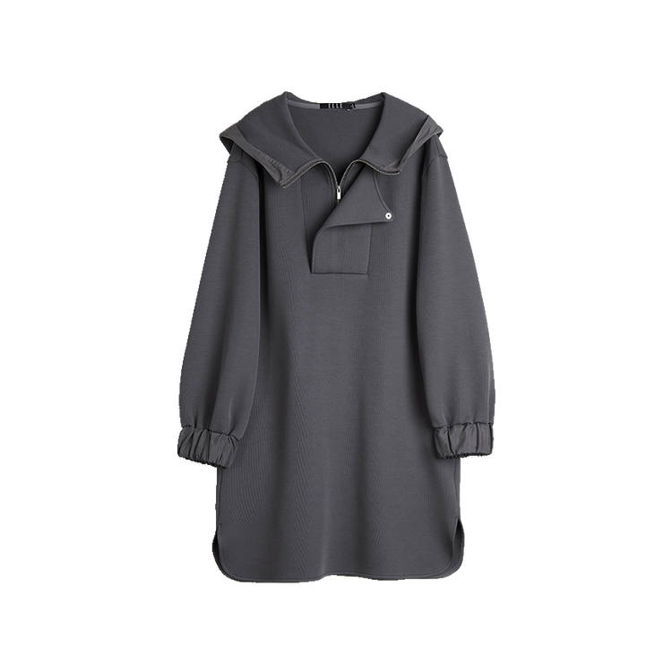 ELLE Long Sleeved Dress Women's Dark Gray