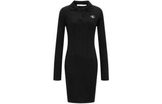 CALVIN KLEIN Long Sleeved Dress Women's Black