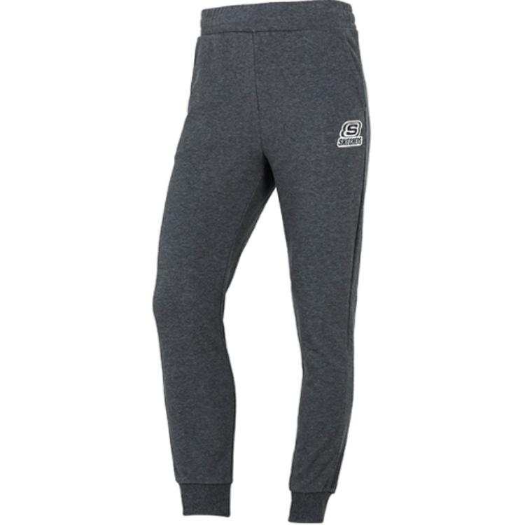 Skechers Sports Lifestyle Collection Basic Casual Collection Knitted Sweatpants Women's Dark Heather Gray