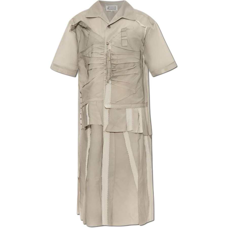 Maison Margiela Short Sleeved Dress Women's Light Umber