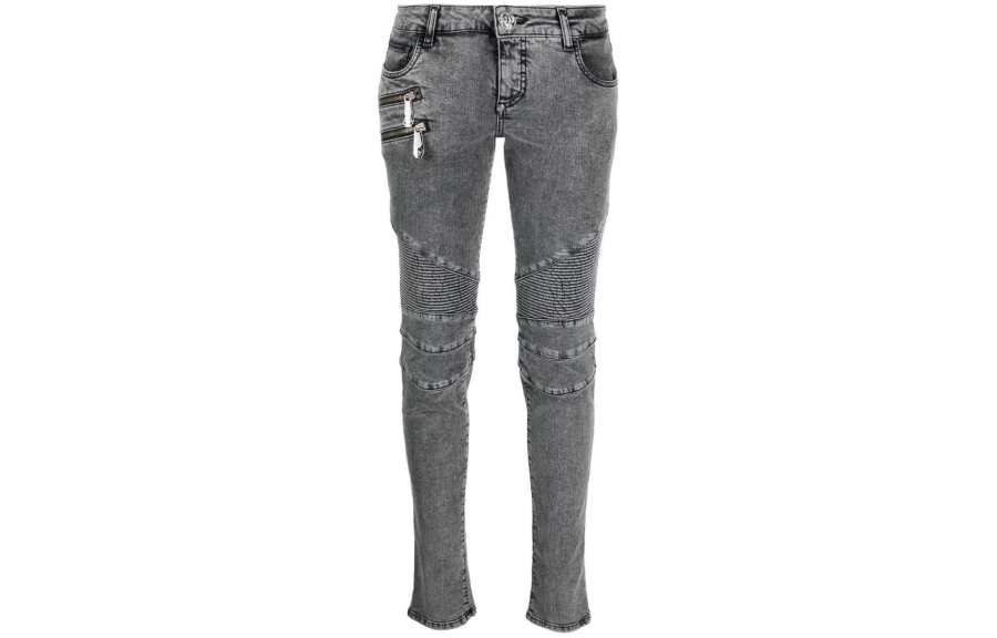 Philipp Plein Bike low-rise skinny jeans