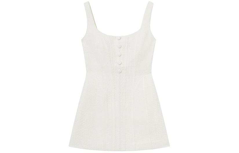Self-portrait Self portrait Sleeveless Dress Women's Ivory White