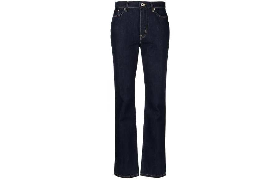 KENZO Asagao Straight Leg Mid Rise Jeans