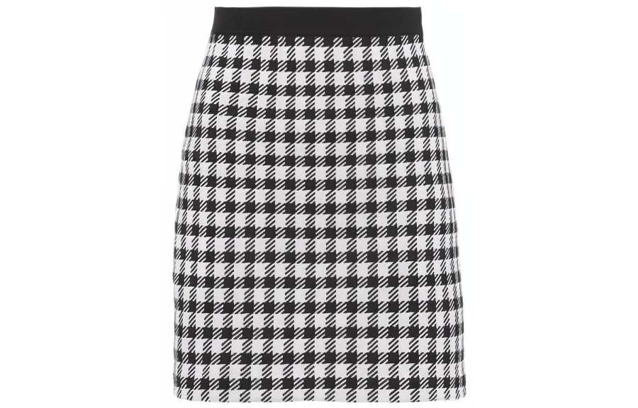 MIU MIU Casual Short Skirts Women's Black Moderate Short Bodycon Skirt