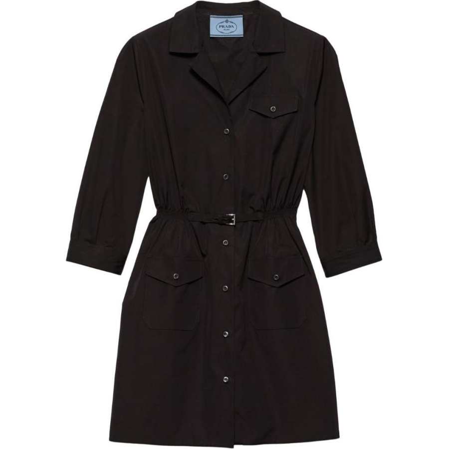 PRADA Prada Belted Shirt Dress