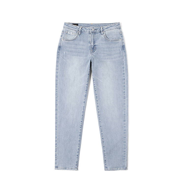 Lee Jeans Women's Light Blue Moderate Straight Fit Pants