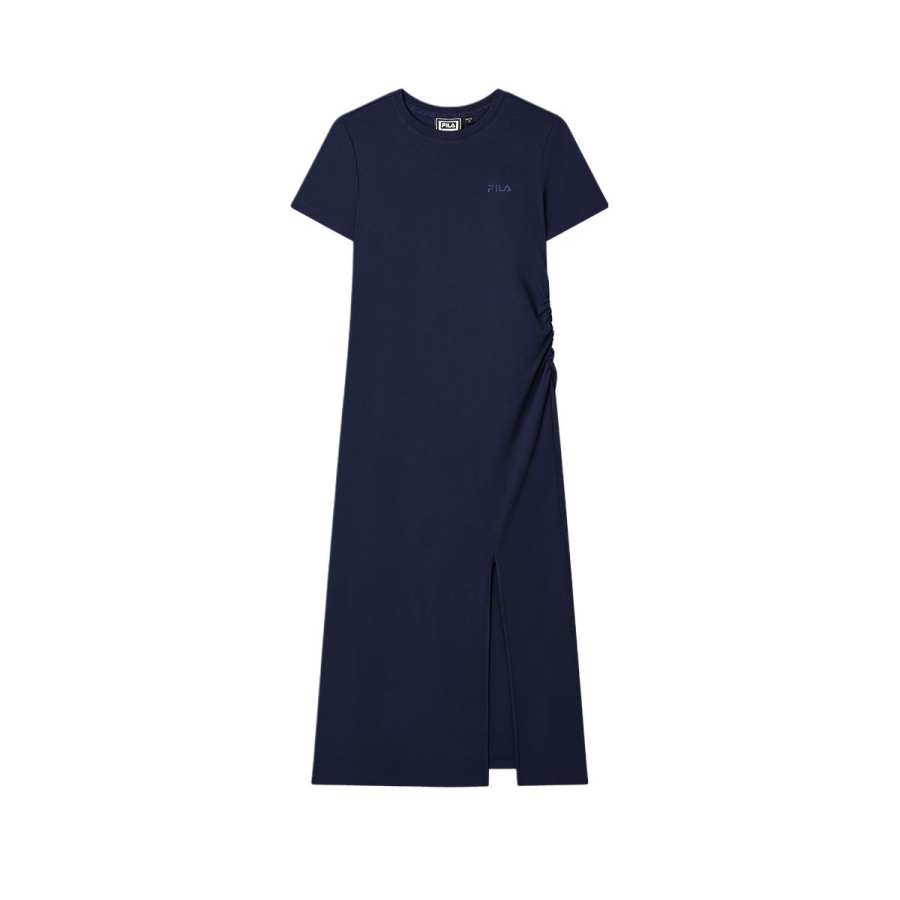 FILA ORIGINALE Short Sleeved Dress Women's Dark Silent Blue