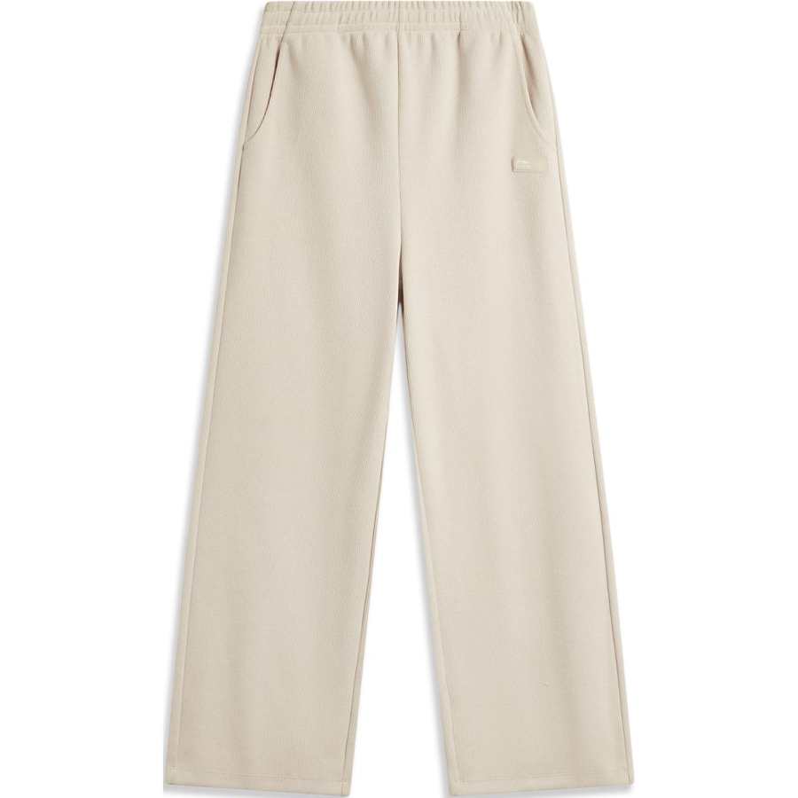Li-Ning Li Ning Sports Trendy Collection Knitted Sweatpants Women's Oat Gray