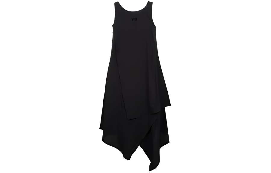 Y-3 Y 3 Layered Asymmetric Mini Dress