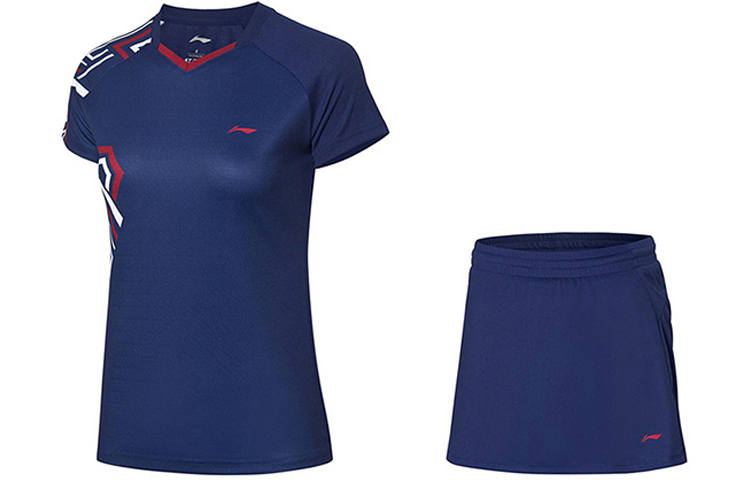 Li-Ning Li Ning Casual Suits Women's Crew Neck Moderate Short