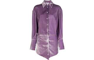 The Attico Sylvie velvet minidress