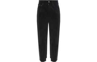 Vetements Jeans Women's Black Moderate Straight Fit Pants