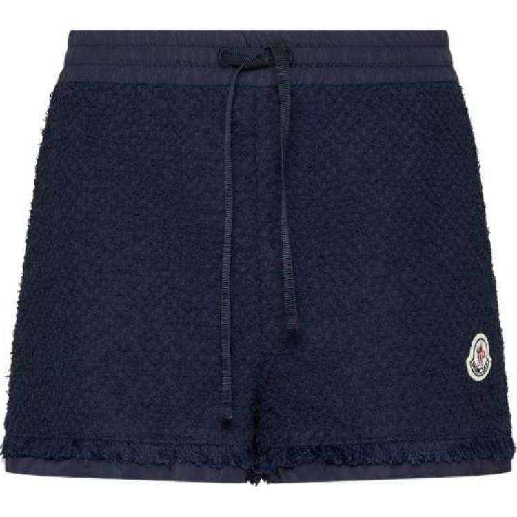 Moncler Casual Shorts Women's Marine Blue