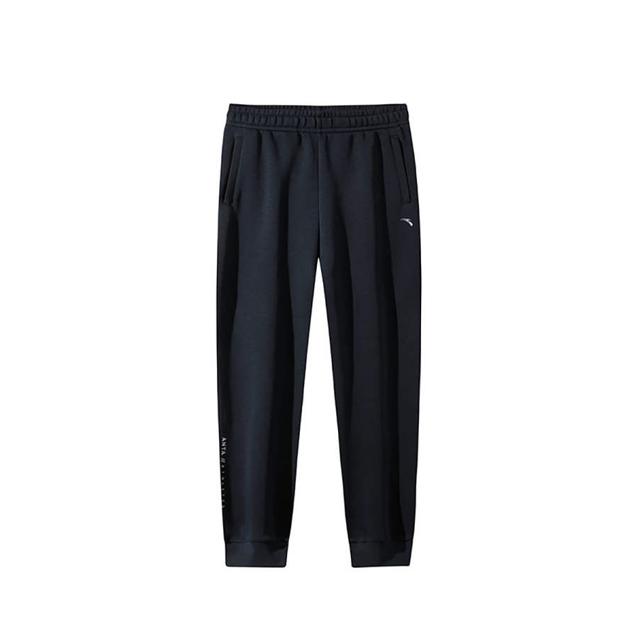 Anta Variety Training Collection Knitted Sweatpants Women's Basic Black