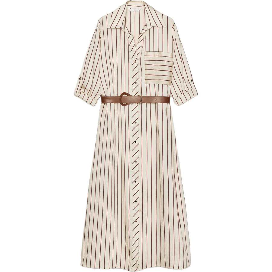 ZARA Long Sleeved Dress Women's Red