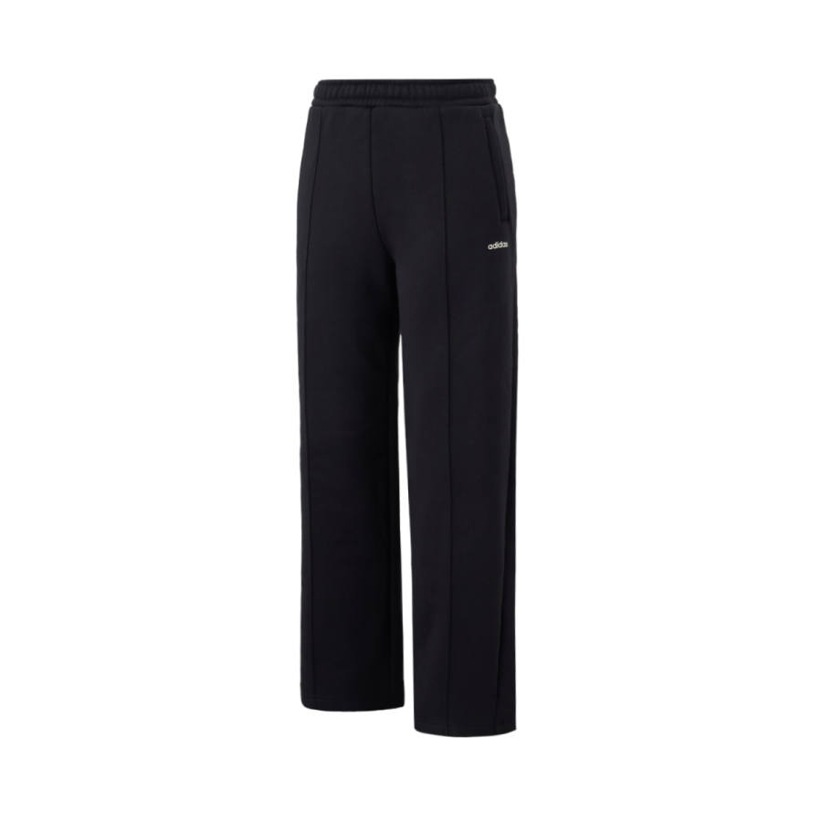 Adidas Adidas Loose Fit Comfortable Fleece Lined Thermal Knitted Sweatpants Women's Black
