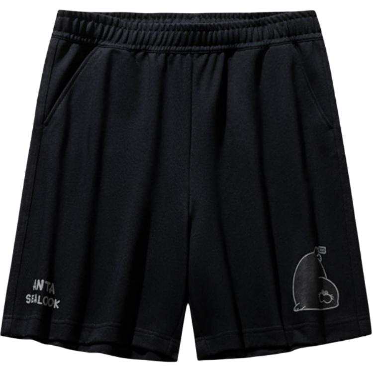 Anta x HAIBAOKANKAN,LIANMINGKUAN Sports Life Collection Casual Shorts Men's Basic Black