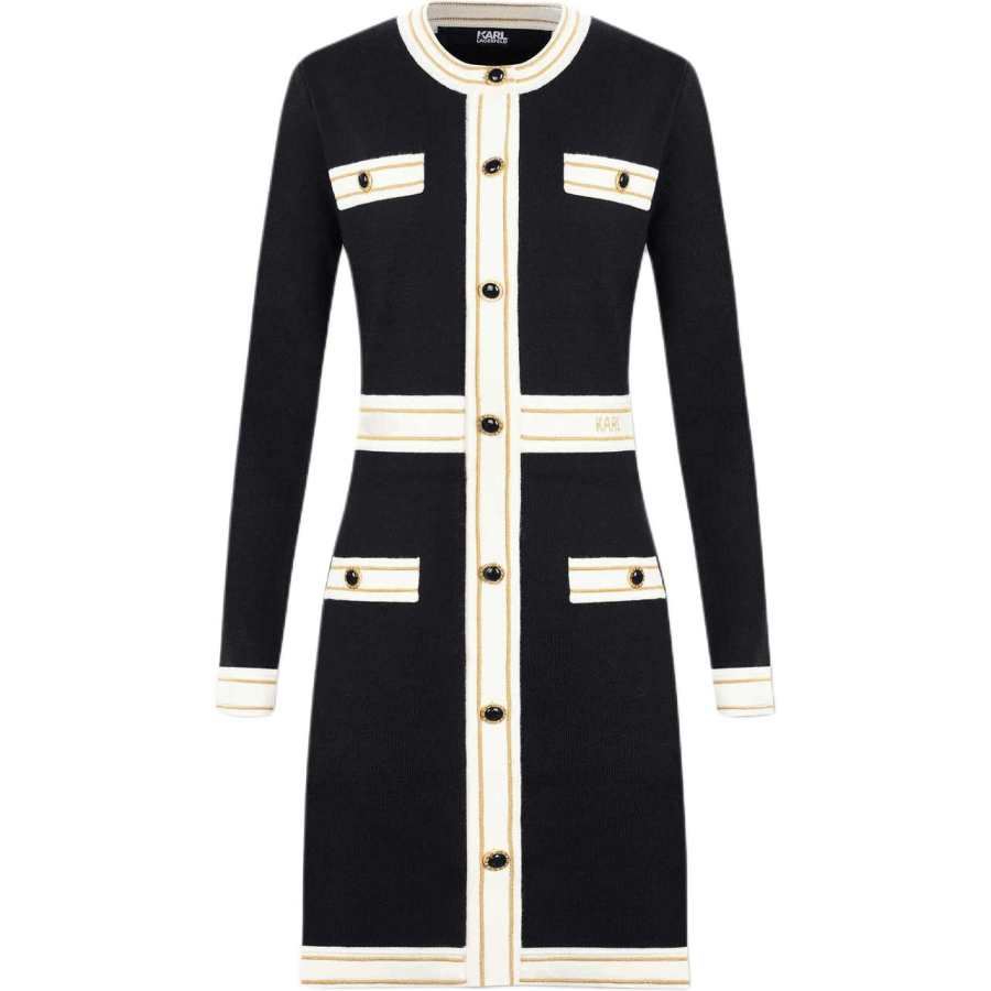 KARL LAGERFELD / Karl Lagerfeld Jeans Long Sleeved Dress Women's Black