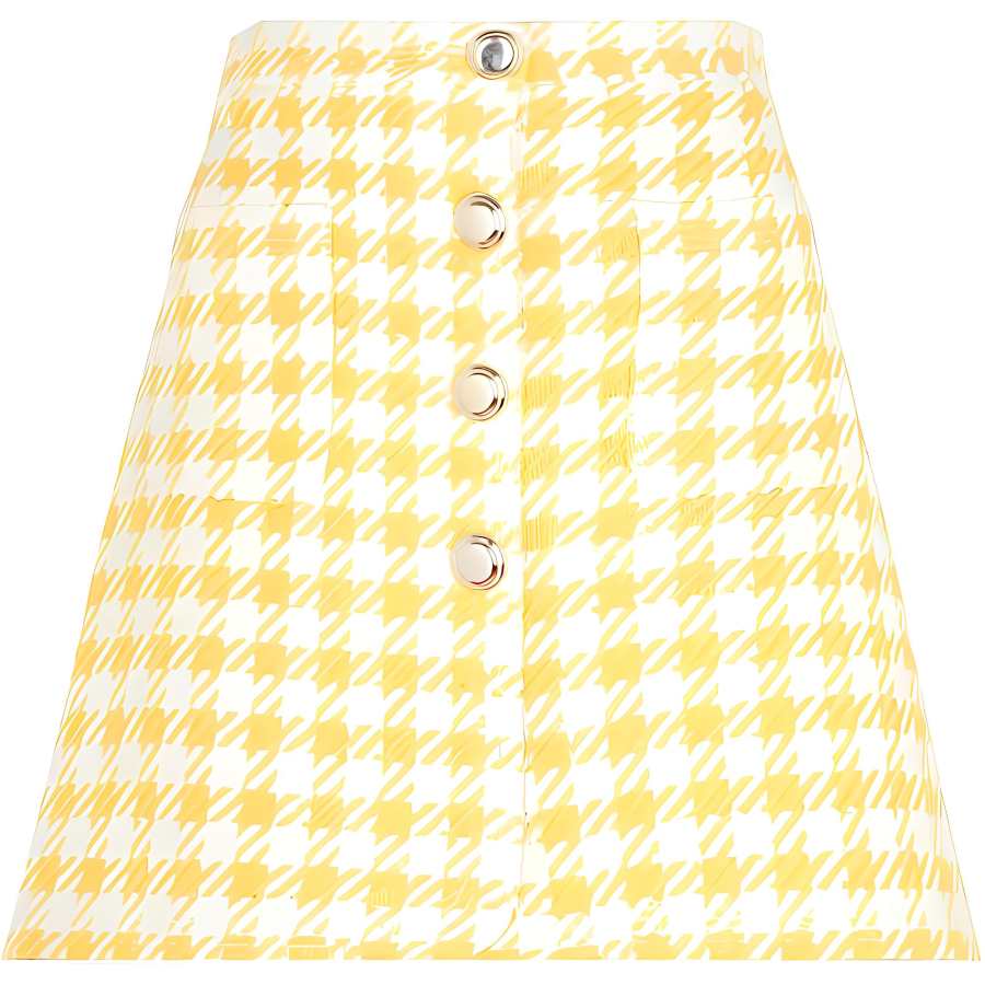 MIU MIU SS22 Casual Short Skirts Women's Yellow