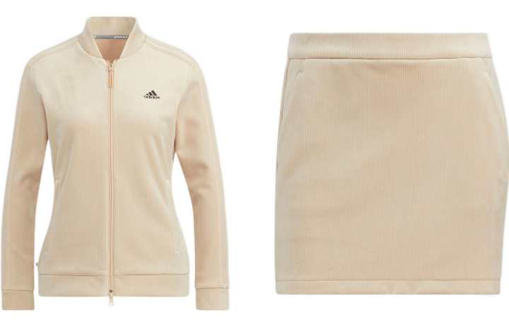 Adidas Adidas Two Piece Skirt Sets Women's Stand Collar Moderate Short