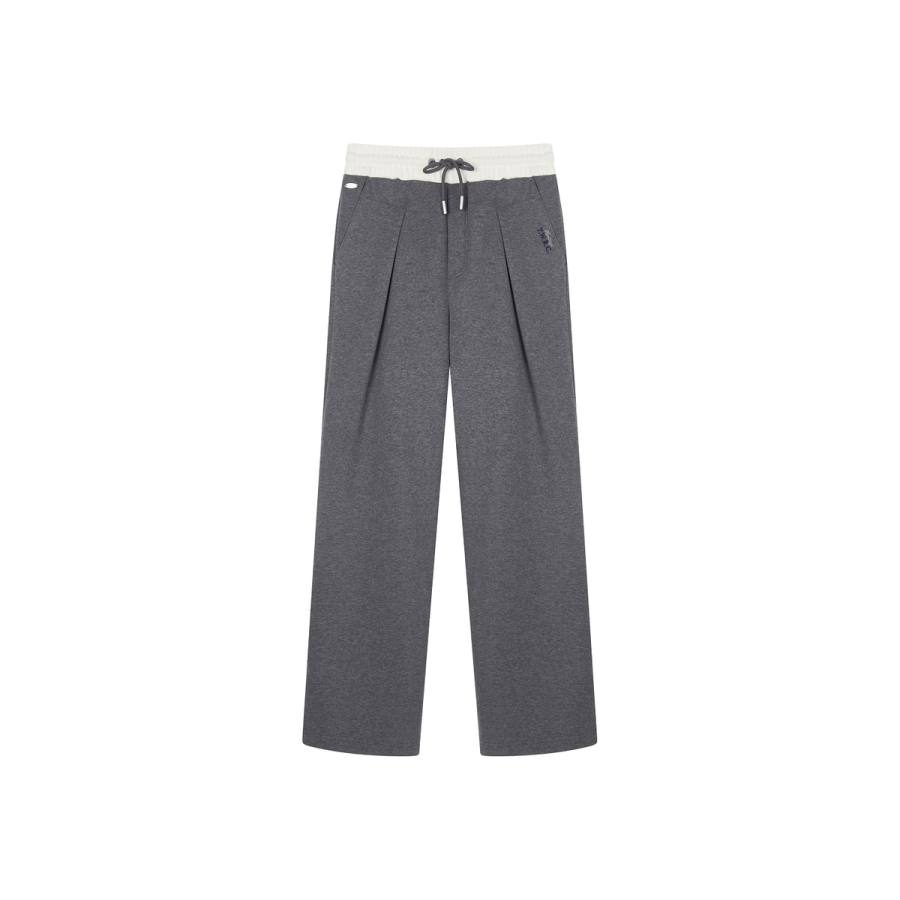 Teenie Weenie Bear Preppy Style Minimalist Style Fleece Lined Fashion Pants Straight Fit Knitted Sweatpants Women's