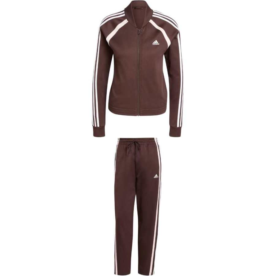 Adidas Adidas TEAMSPORT TRACK SUIT Casual Suit Women's Shadow Brown