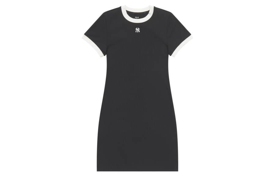 MLB New York Yankees Basic Collection SS25 Short Sleeved Dress Women's Black