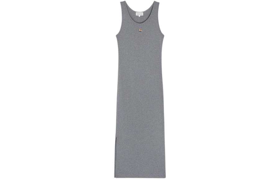Maison Kitsune SS24 Slip Dress Women's Gray