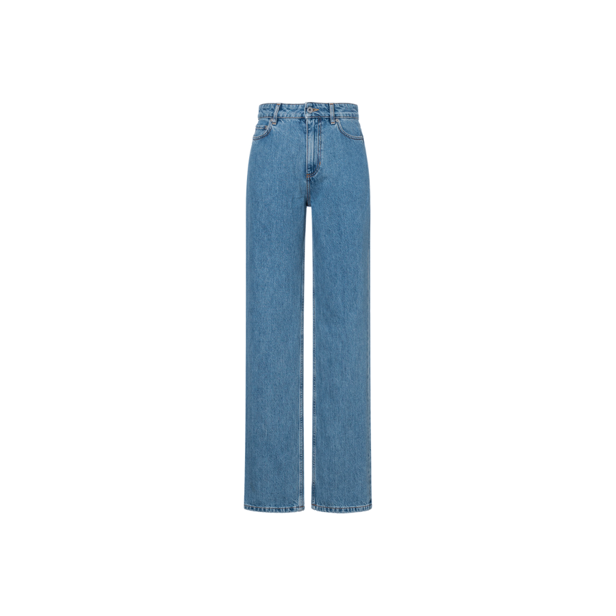 Burberry high-waist straight-leg jeans