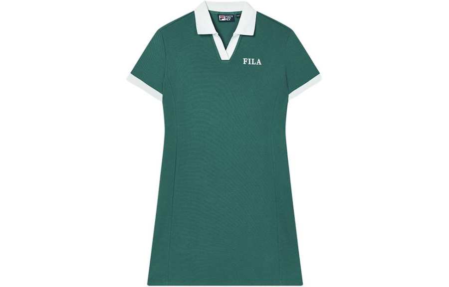 FILA SS24 Short Sleeved Dress Women's Cat's Eye Stone Green