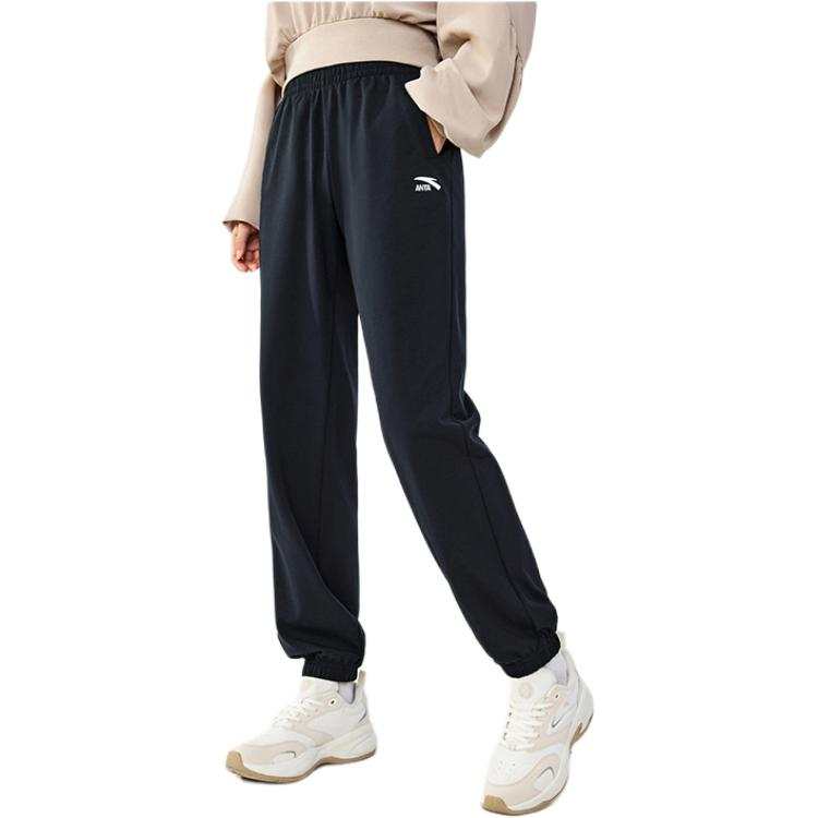 Anta Life Collection Knitted Sweatpants Women's Basic Black