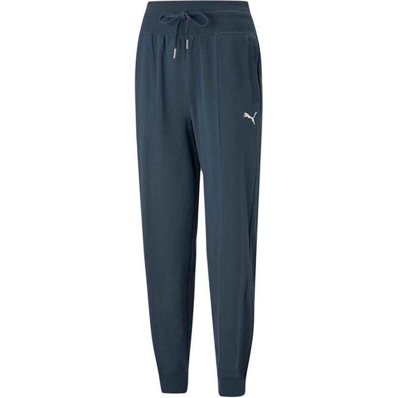 PUMA Sports Life Collection Knitted Sweatpants Women's Navy Blue