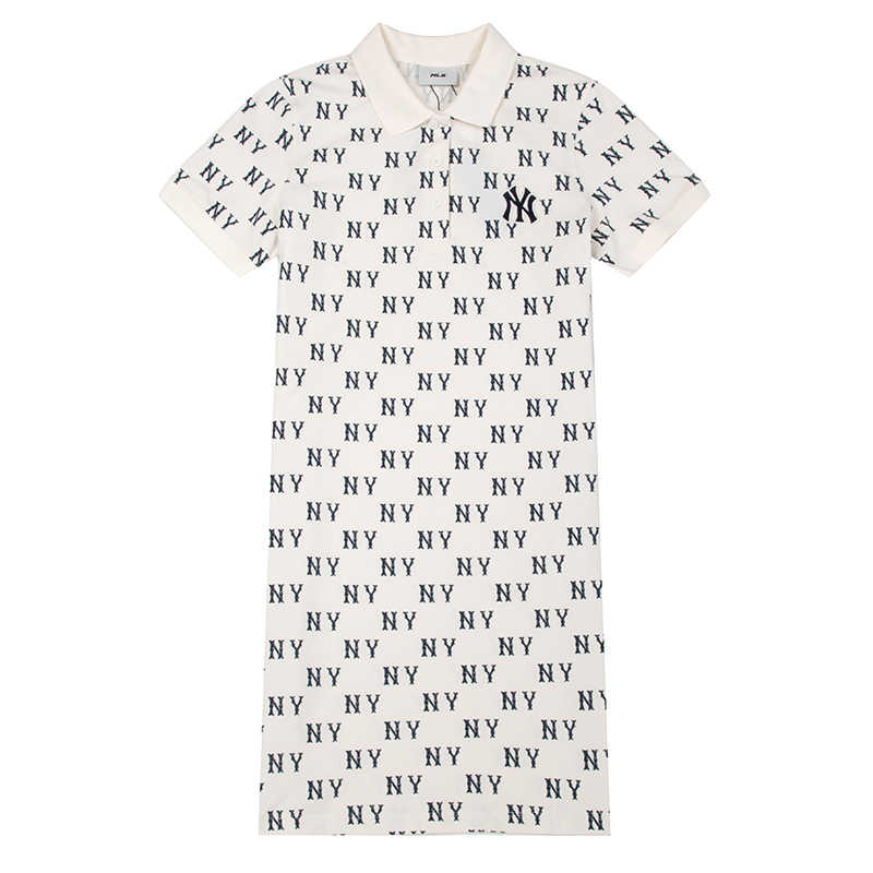 MLB New York Yankees SS25 Short Sleeved Dress Women's White