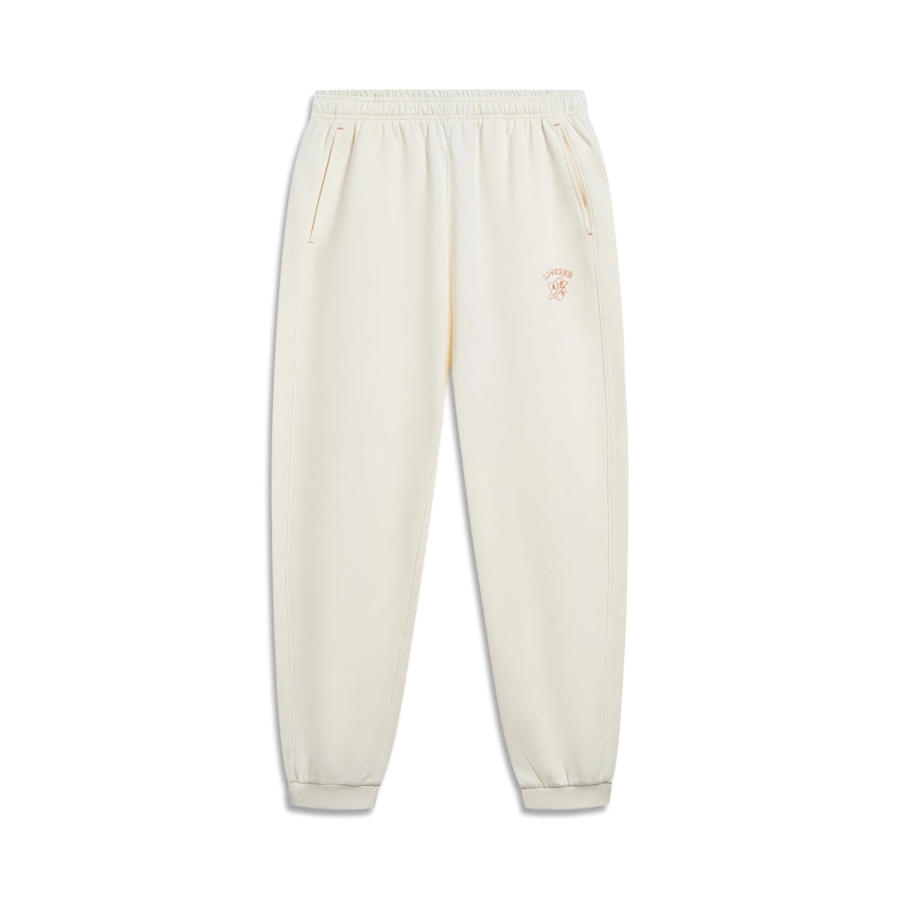 Li-Ning Li Ning Sports Life Collection Knitted Sweatpants Women's Ecru
