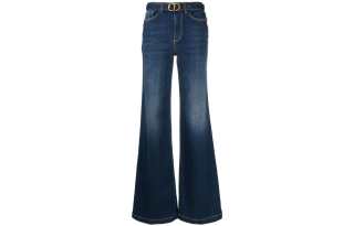Twinset 【Best of: PromotionsPrevious Season】logo-plaque wide-leg jeans