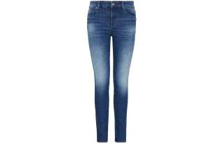 Armani Exchange logo-patch skinny jeans