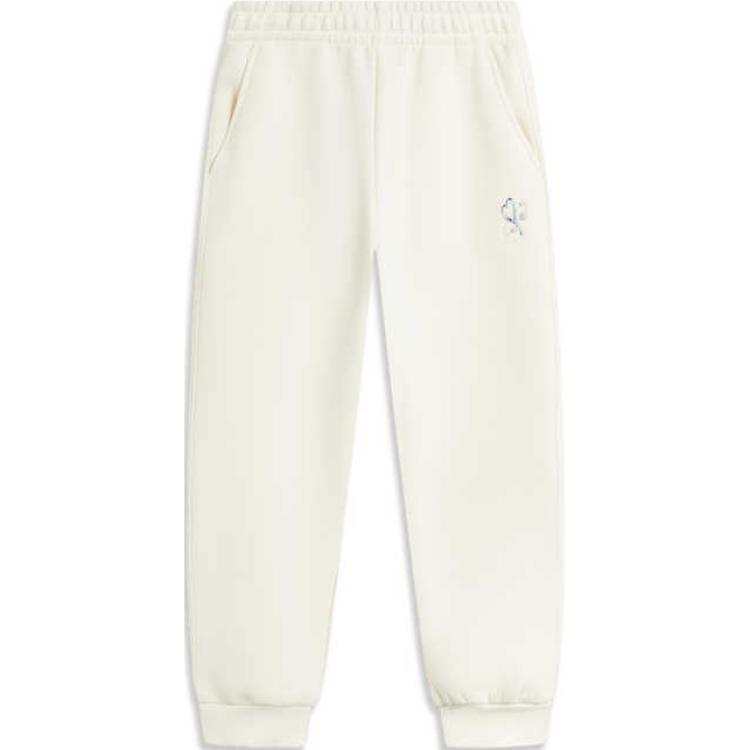 Li-Ning Li Ning Sports Trendy Collection Knitted Sweatpants Women's Ecru
