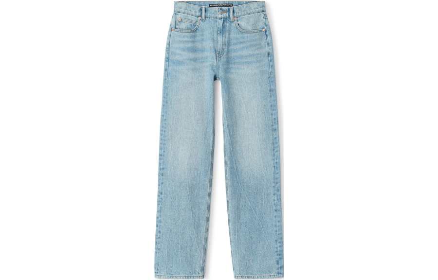 Alexander Wang Mid Rise Straight Leg Jeans