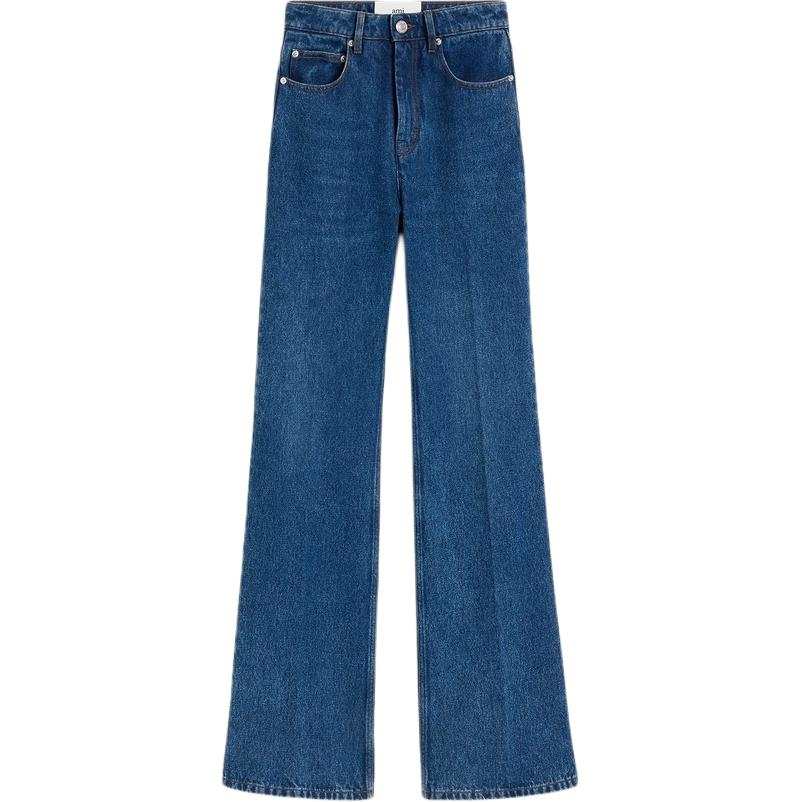 AMIPARIS AMIPARIS Logo Patch Flared Jeans