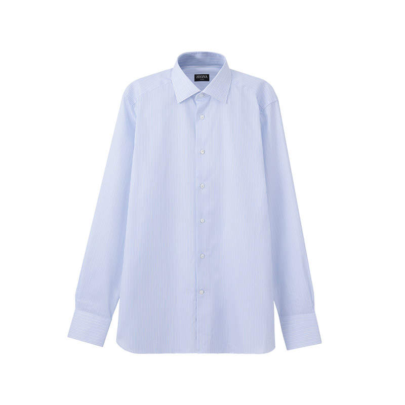 Ermenegildo Zegna SS25 Shirt Men's Light Blue