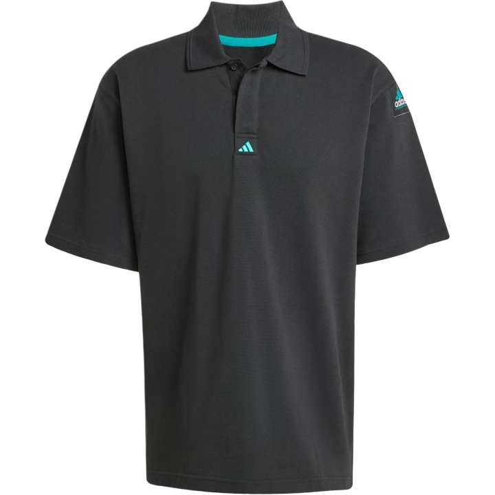 Adidas Adidas Clothing Polo Shirts Men's Black Lapel Moderate