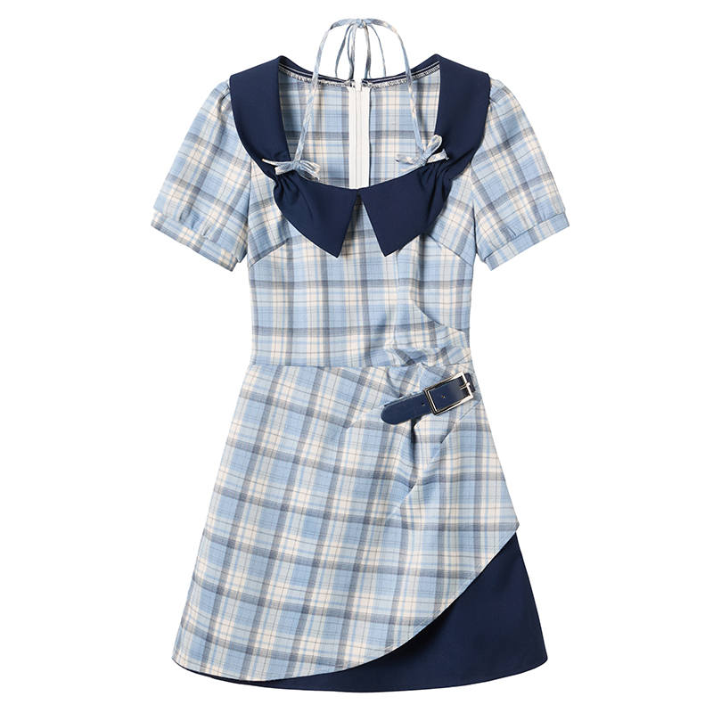 Fabric Pig Short Sleeved Dress Women's