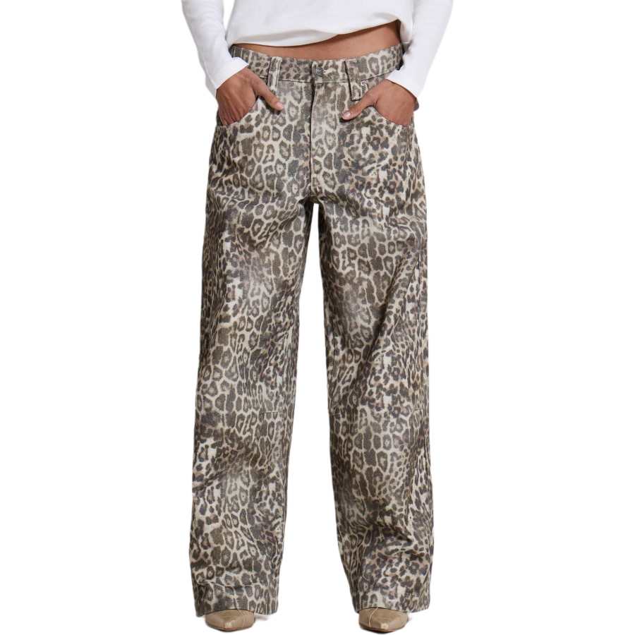 Jaded London Leopard Fade Colossus Jeans Women's Leopard Print