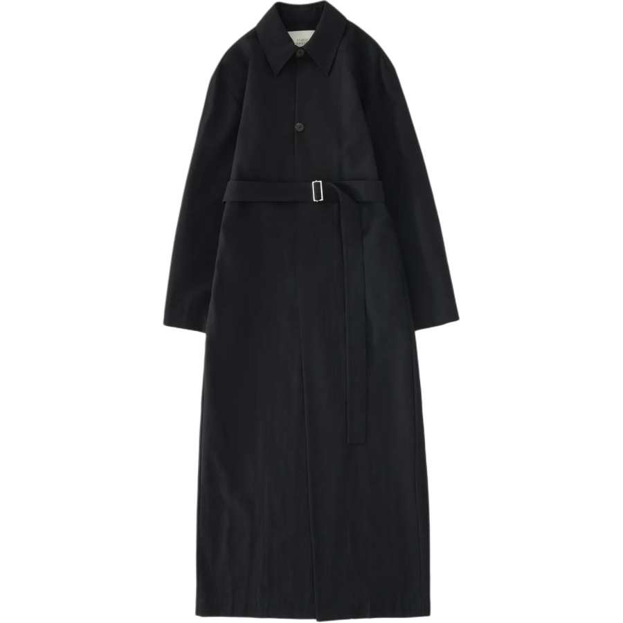 Studio Nicholson Studio Nicholson Mor belted point-collar midi dress